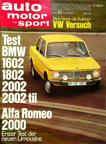 Deckblatt Auto Motor und Sport (15/1971)